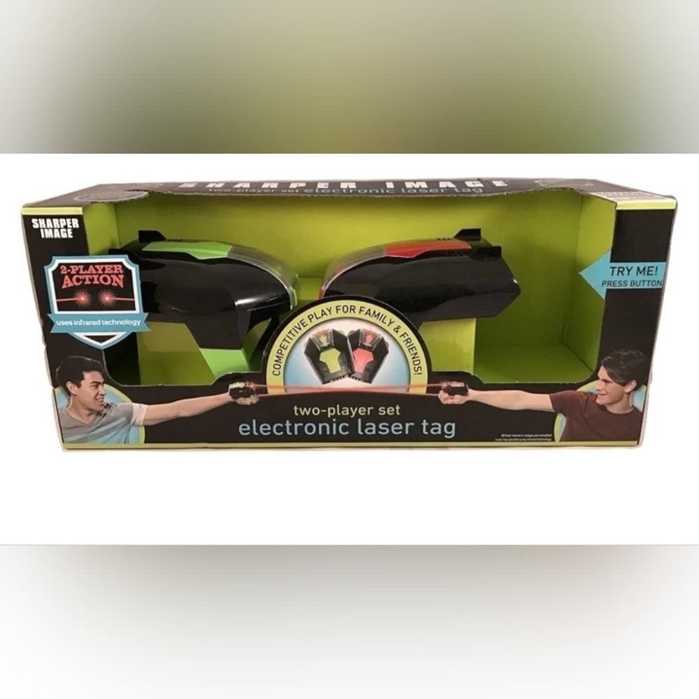 Sharper Image 2 Player Laser Tag Electronic Game set with‎ Lights and Vibration